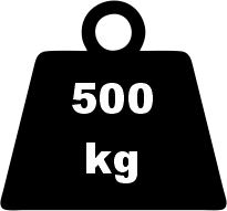 Tem Rampalı Tartım Baskülü M2 Serisi 90x100 Cm 500 Kg 200 gram