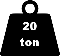 Tem Vinç Baskülü M Serisi 20 Ton 5 Kg 