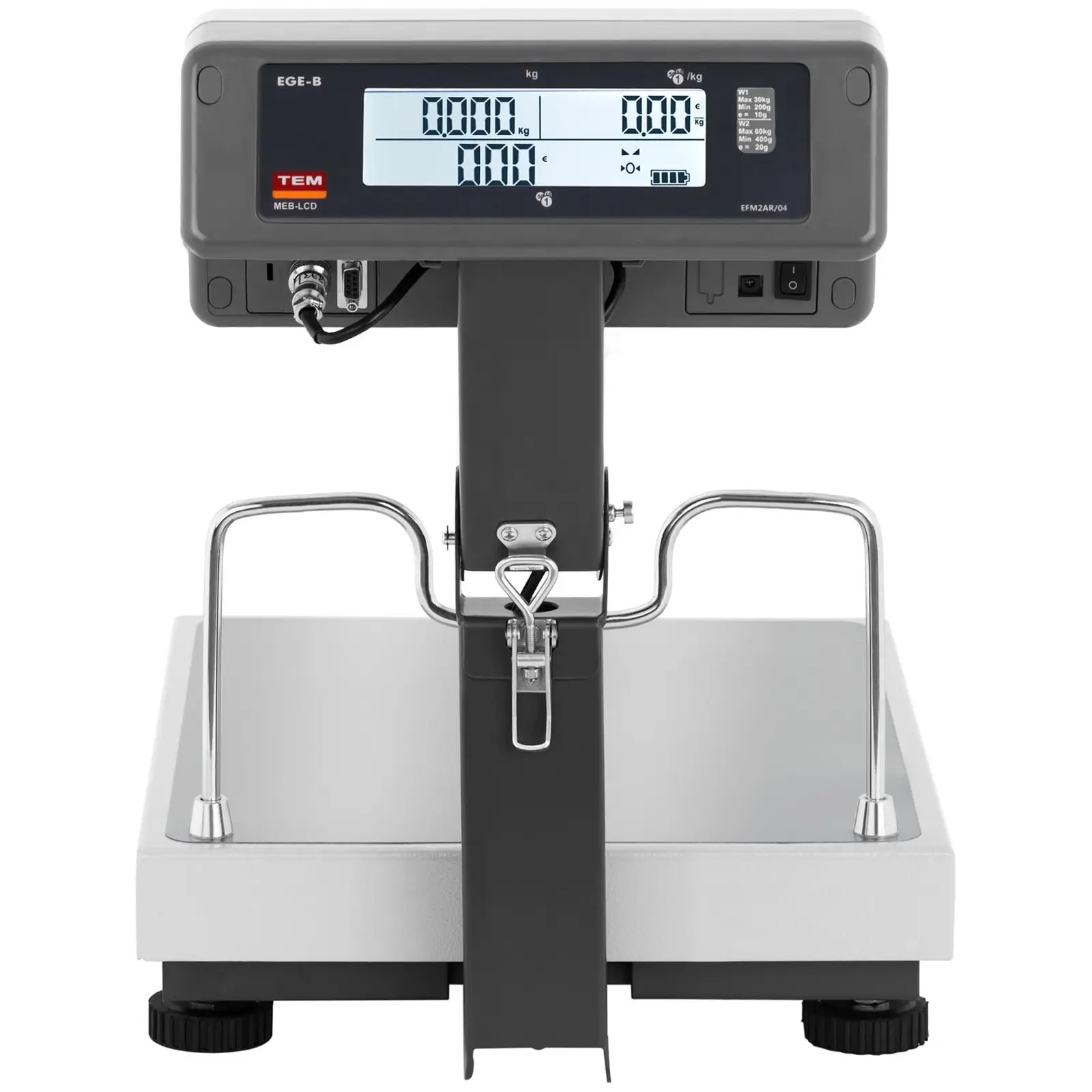 Tem Fiyat Hesaplamalı Terazi Meb 150 Kg 20 Gr 35x40 Cm