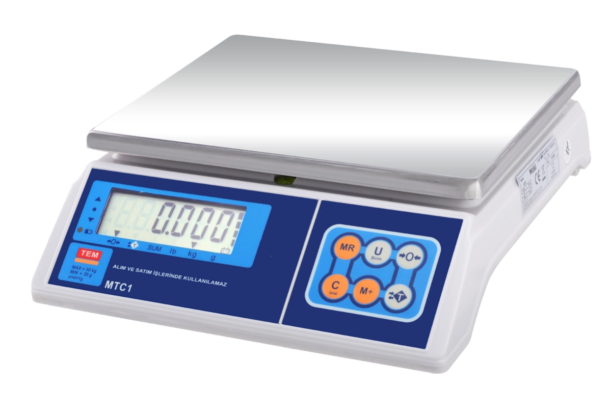 Tem Tartım Terazisi Mtc 30 Kg 1 Gr