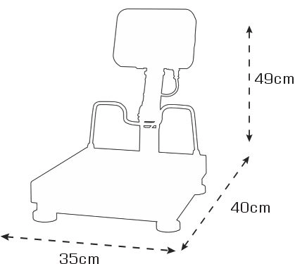 Tem Fiyat Hesaplamalı Terazi Ert 150 Kg 20 Gr 35x40 Cm