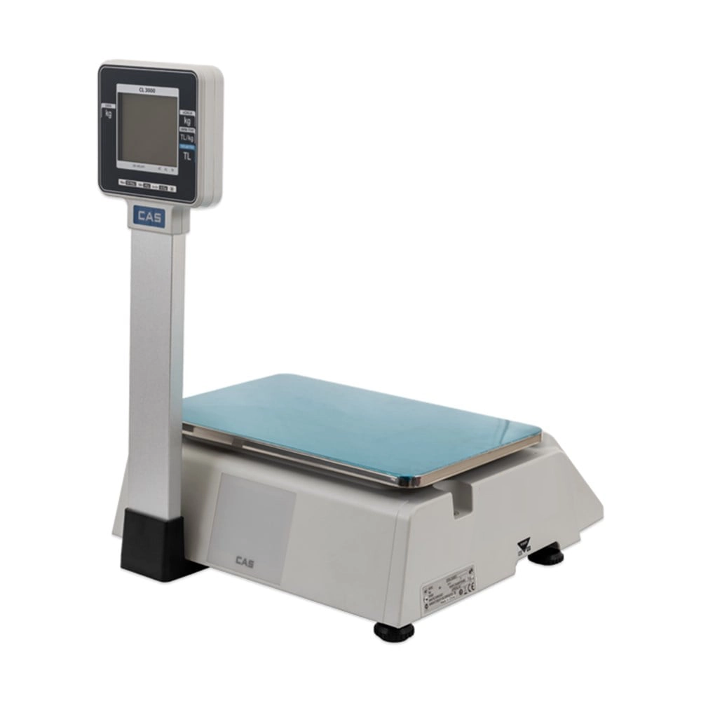 Cas Barkodlu Terazi Boyunlu Cl-3000 30 Kg 5 Gr