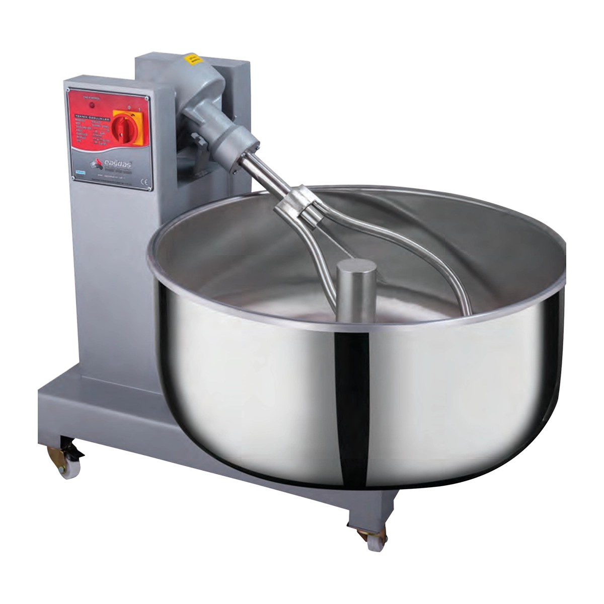 Çağdaş Devirmeli Klasik Çatallı Hamur Yoğurma Makinesi 50 Kg 1.1 kW 220 V