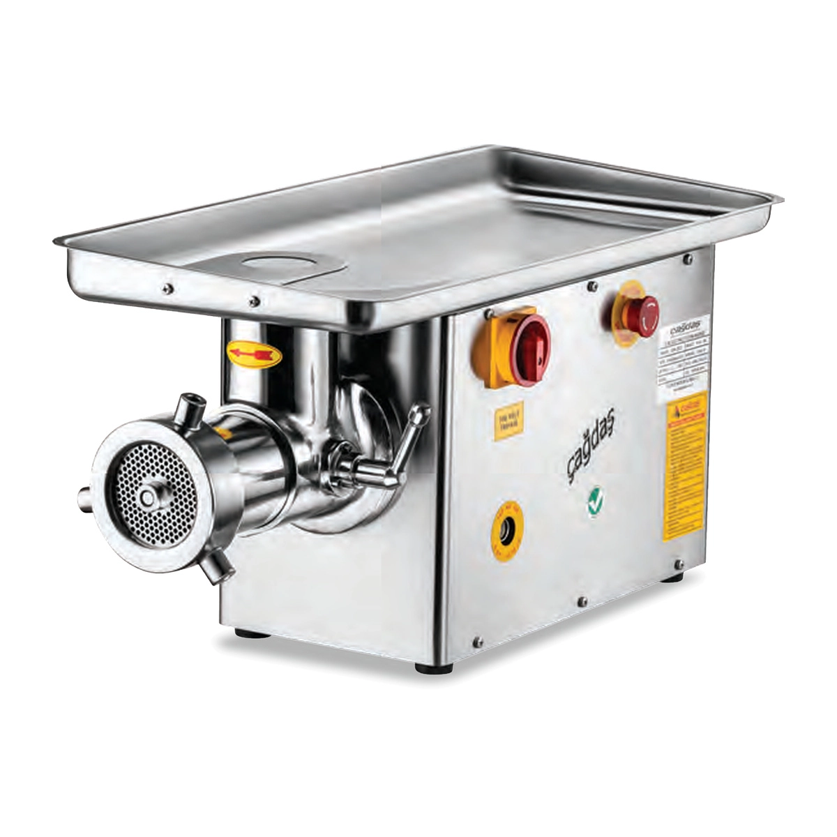 Çağdaş Demonte Paslanmaz Kafalı Kıyma Makinesi 32 No 3 kW 380 V