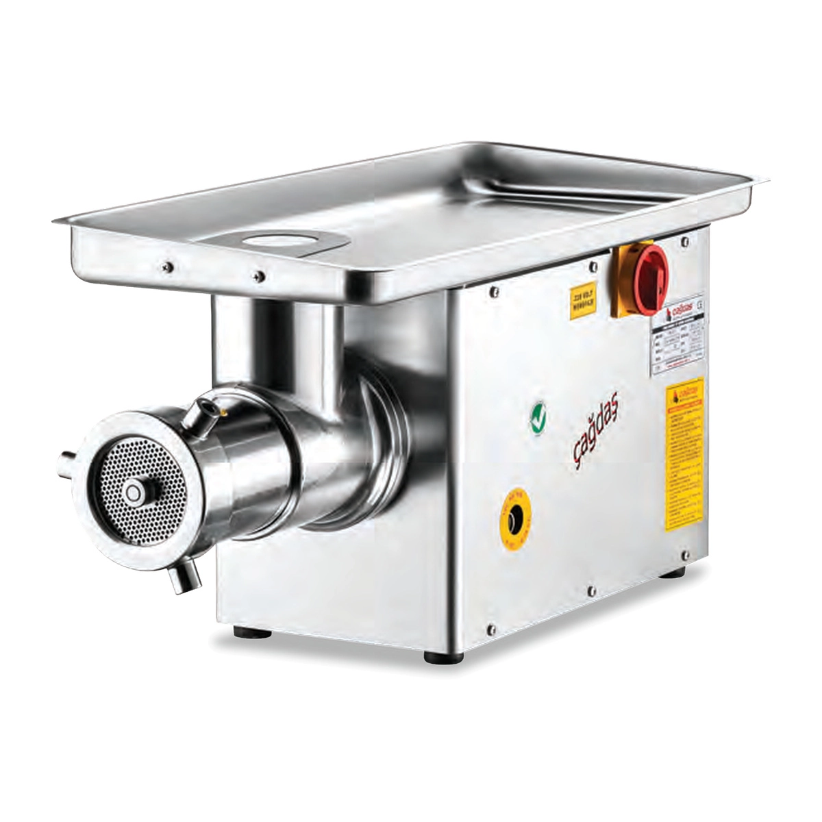 Çağdaş Paslanmaz Kafalı Kıyma Makinesi 32 No 3 kW 380 V